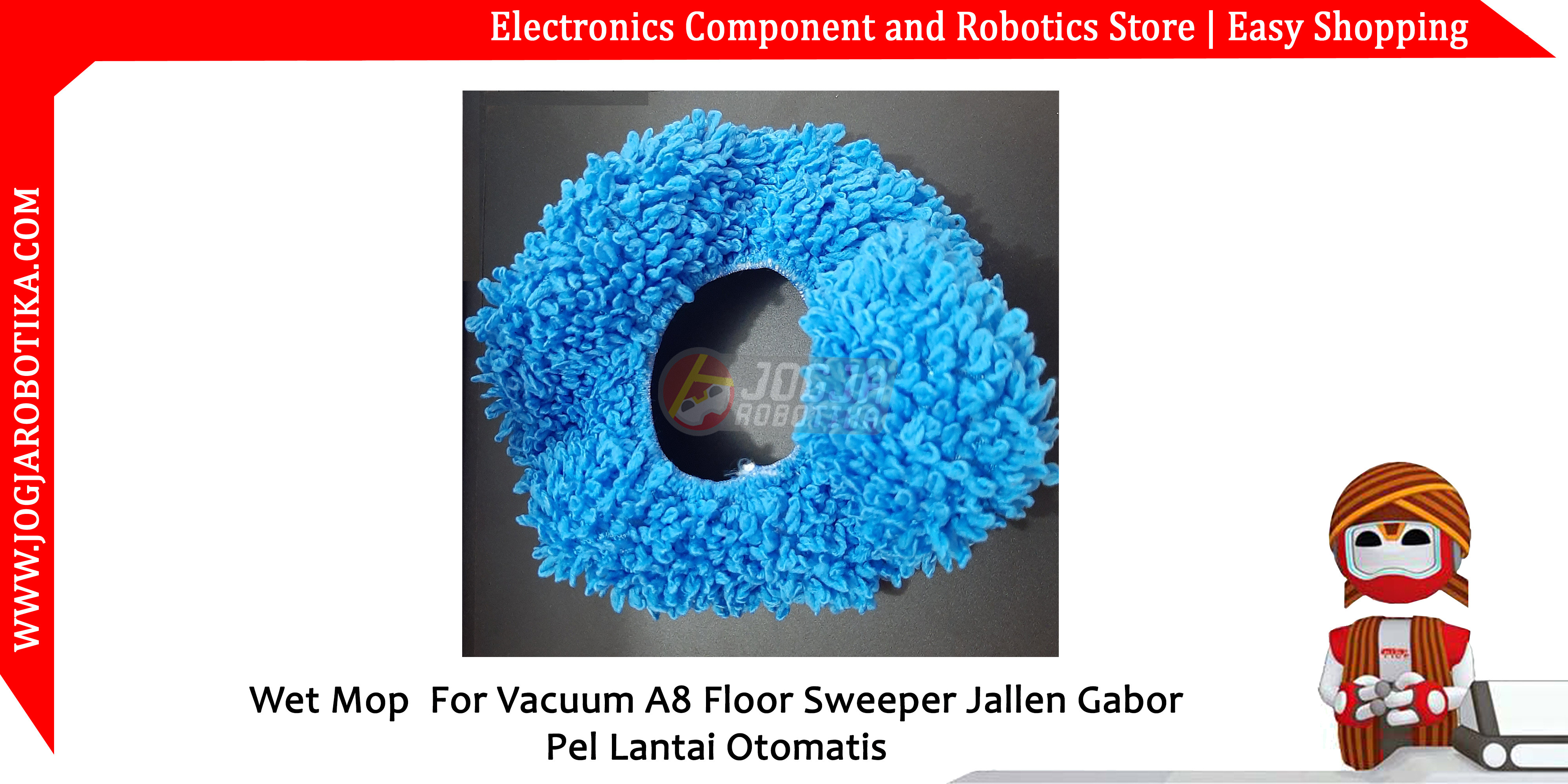 Wet Mop For Vacuum A8 Floor Sweeper Jallen Gabor Pel Lantai Otomatis