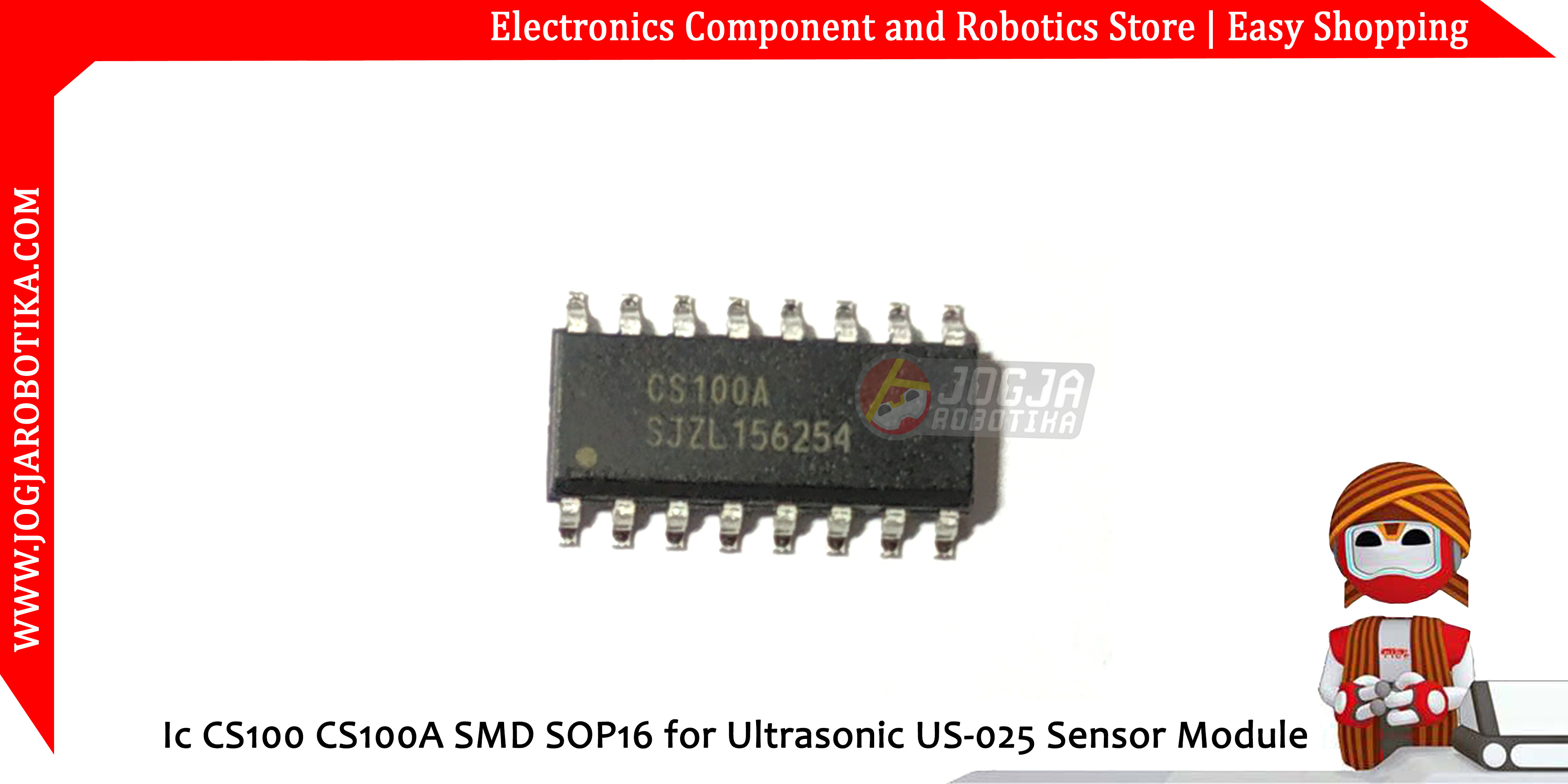 Ic CS100 CS100A SMD SOP16 for Ultrasonic US-025 Sensor Module