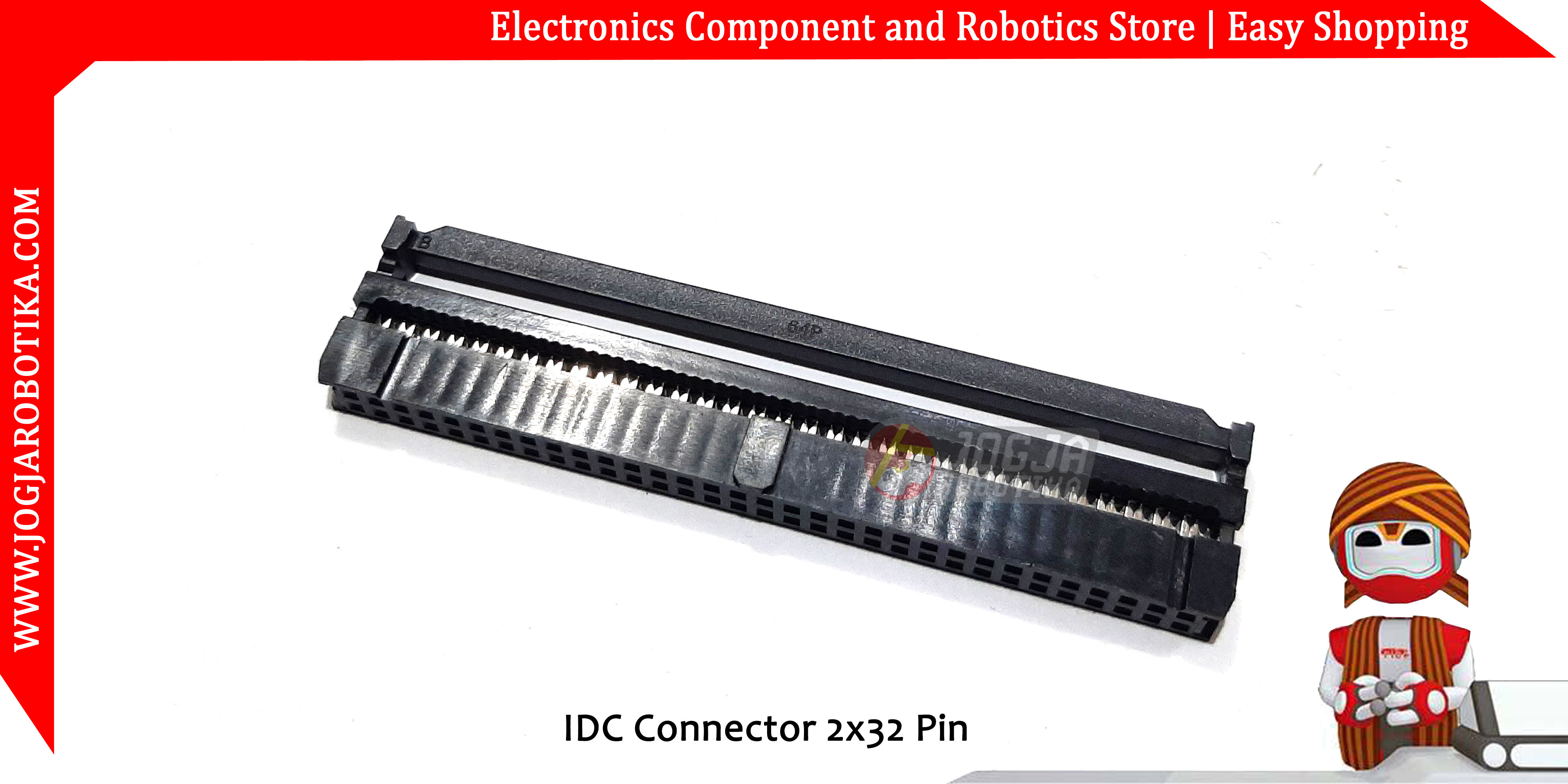 IDC Connector 2x32 Pin