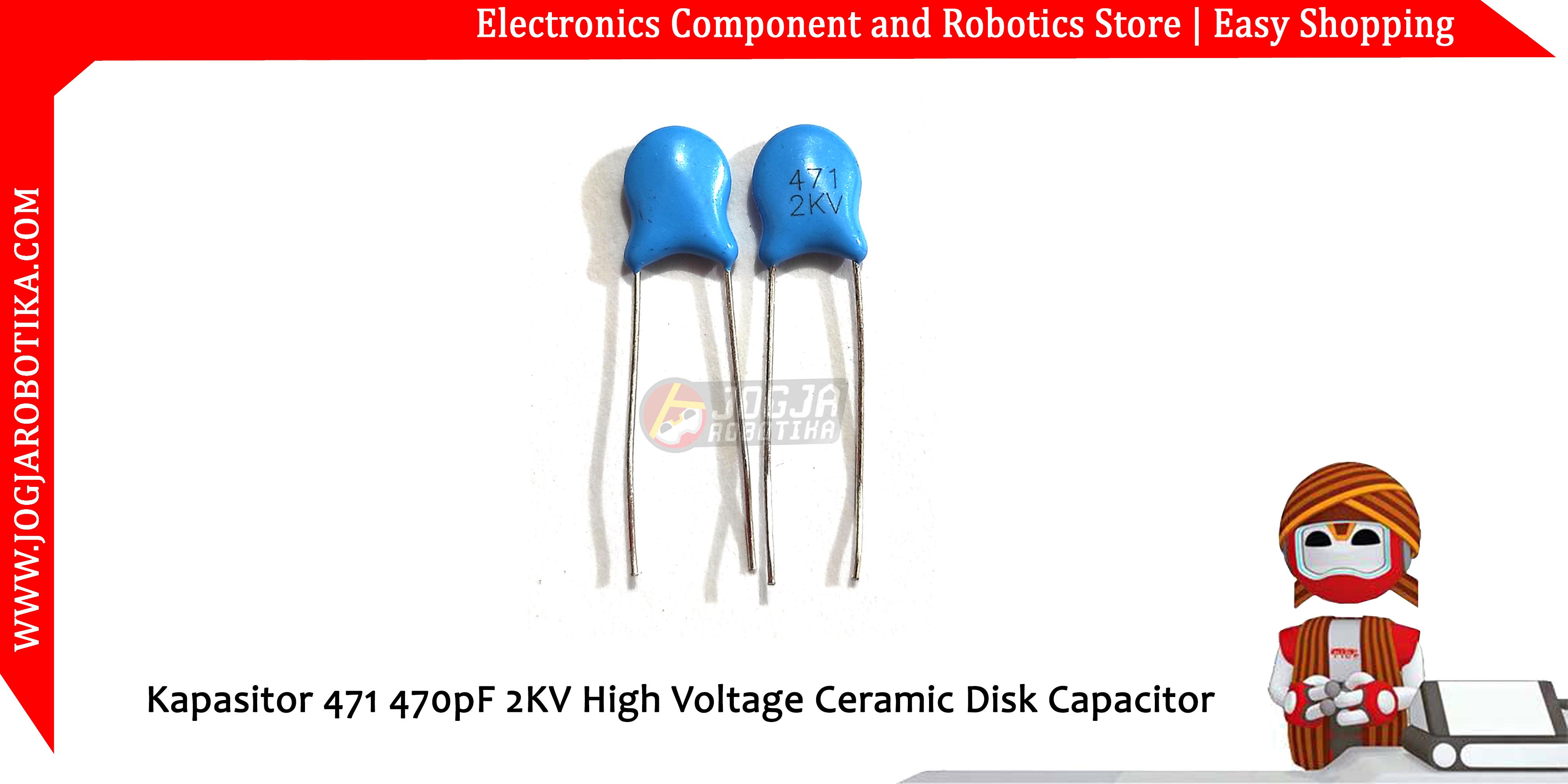 Kapasitor 471 470pF 2KV High Voltage Ceramic Disk Capacitor