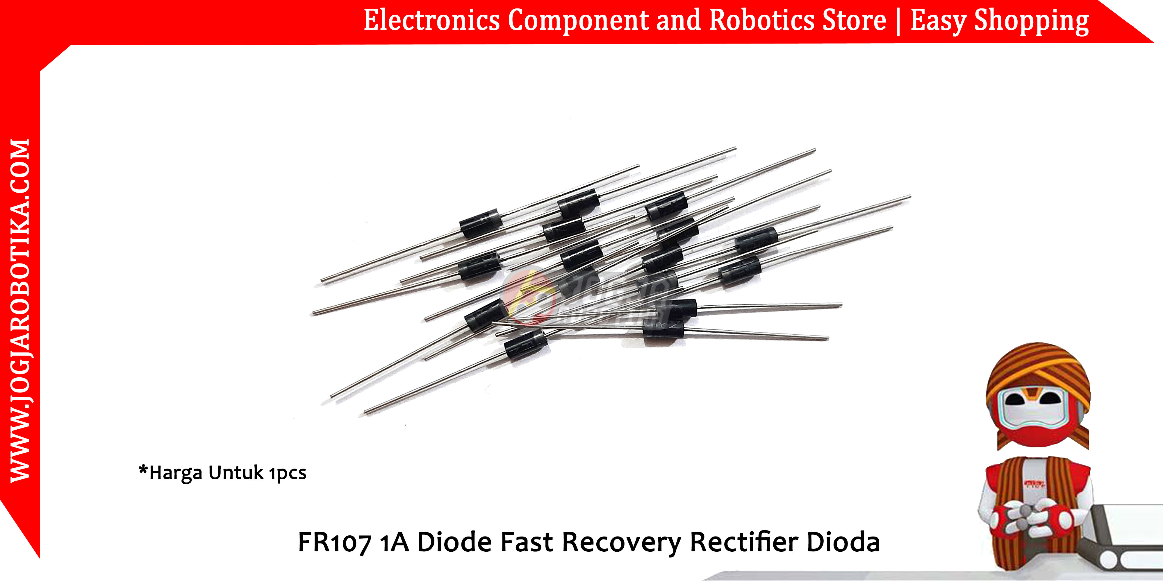 FR107 1A Diode Fast Recovery Rectifier Dioda