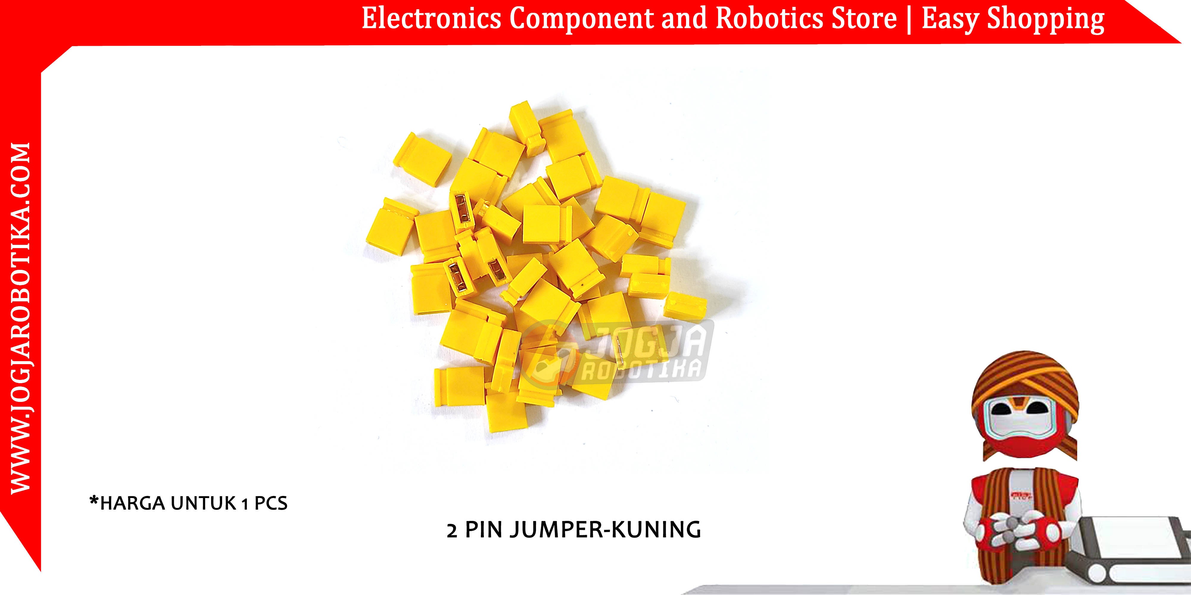 2 Pin Jumper-Kuning