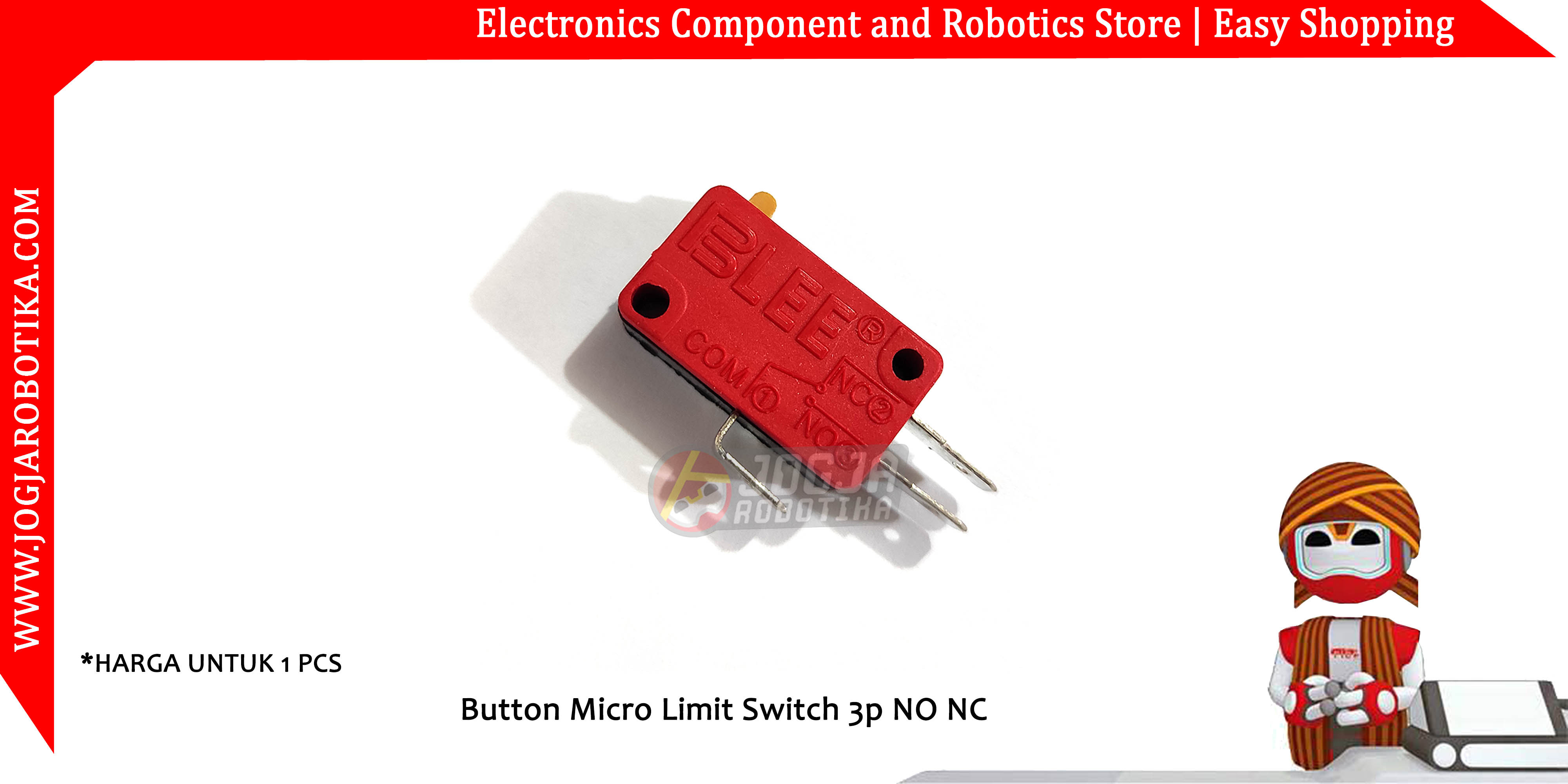 Button Micro Limit Switch 3p NO NC