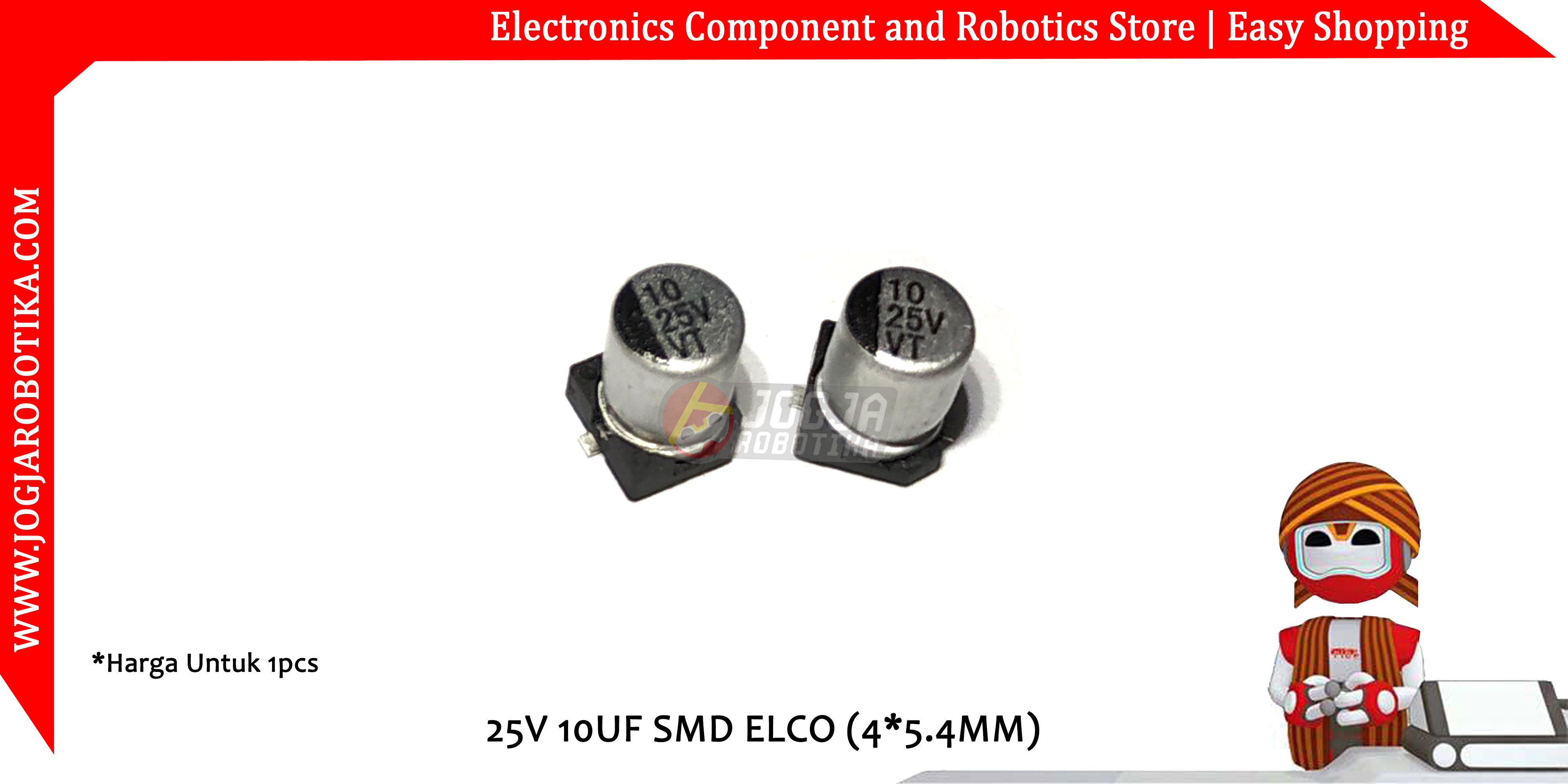 25V 10UF SMD ELCO (4*5.4MM)