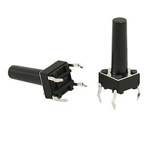 Tact Switch/Micro Switch DIP 4 Kaki  6x6x15MM