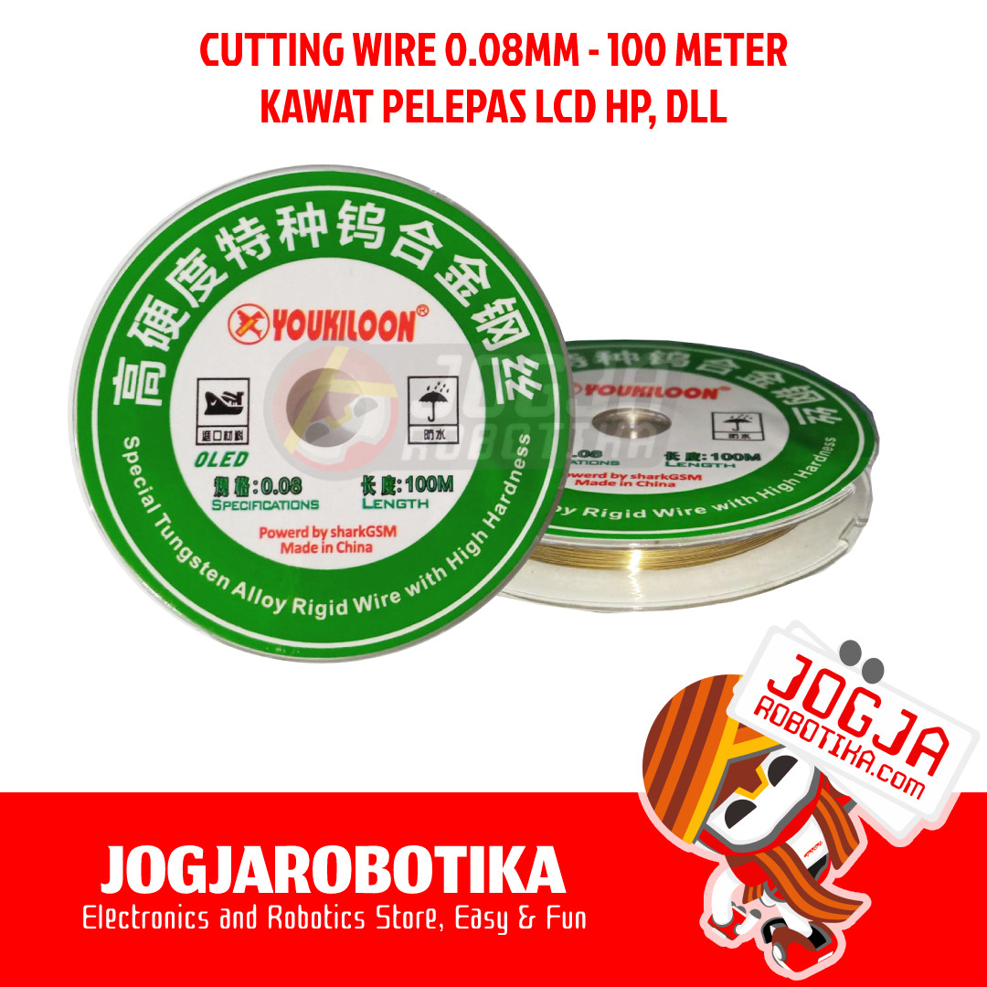 CUTTING WIRE 0.08MM 100M - PELEPAS LCD HP DLL