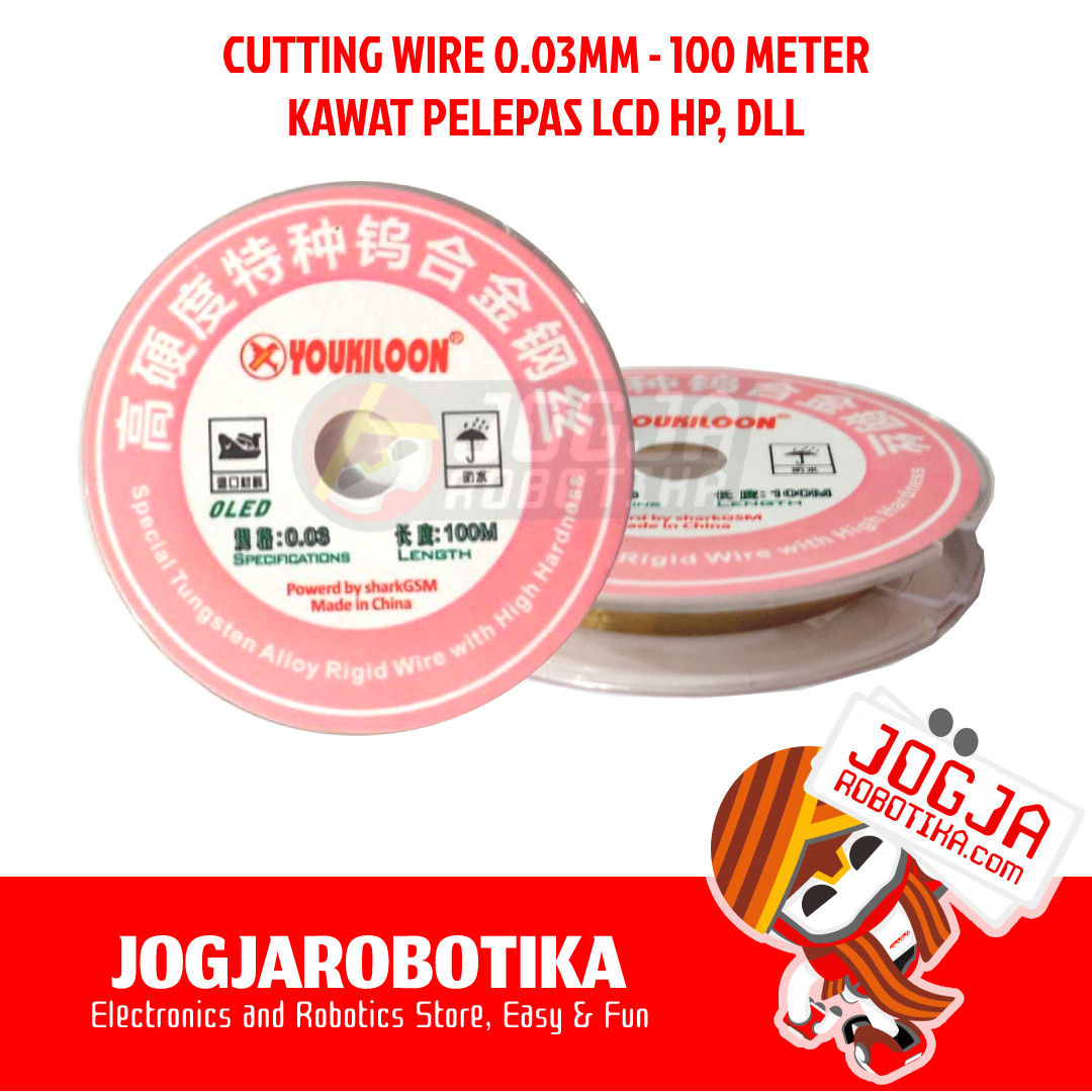 CUTTING WIRE 0.03MM 100M - PELEPAS LCD HP DLL